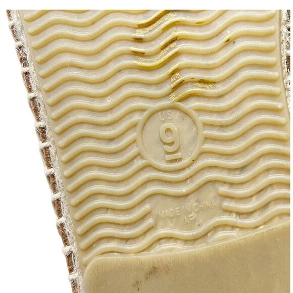 Soludos Perforated Leather Espadrille Flat Smoking Loafers size 9 - Picture 9 of 9